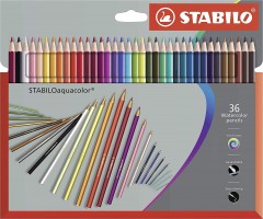 Sada akvarelových pastelek Stabilo - Aquacolor - 36 ks - 1636-7