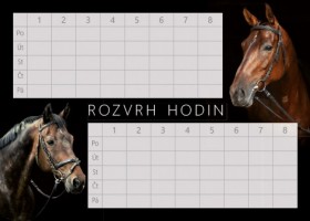 Rozvrh hodin - Koníci - BR047