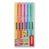 Zvýrazňovače Kores HIGH LINER Pastel - 6 ks - 36246