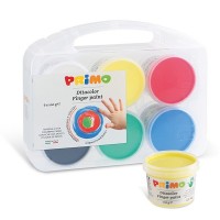 Prstové barvy Primo - sada 6 x 100 g - 221TD100SP