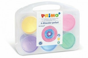 Prstové barvy Primo - perleťové - sada 6 x 100 g - 229TPD100S