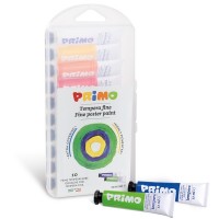 Temperové barvy Primo - 10 x 18ml - v plastové krabičce - M-744T10GAP
