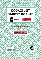 Dodací list daňový doklad A5 ET 130