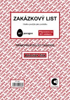 Zakázkový list A5 propisovací - PT 180