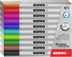 Popisovače Kores K MARKER W1 na bílé tabule - 10 ks - 22841