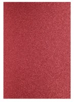 Třpytivá pěnovka A4 - červená - 10 ks - EVA-2012