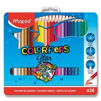Pastelky MAPED Color'Peps Metal Box - 24 ks - 0086/ 9832016