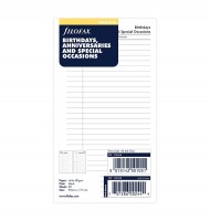 Náplň do diáře Filofax - osobní - Výročí, narozeniny - 132608