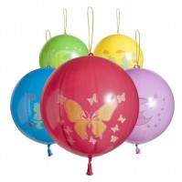 Nafukovací balónky - Punch Ball s potiskem - 50 ks - Punch Ball