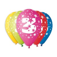 Balónek nafukovací - potisk "3" - 100 ks