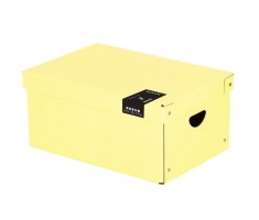 Krabice lamino velká - PASTELINi žlutá - 35,5 x 24 x 16 cm - 7-01121