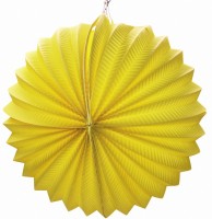Kulatý lampion - žlutý - 9012
