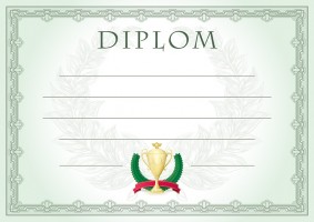 Diplom A4 - Vavřín - BD142