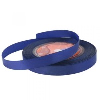 Stuha saténová 12mm/32m - tm. modrá - 601138
