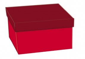 Dárková krabička D3 - červená - 501445