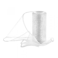 Organza obšitá 12cm/9m - bílá - 240001