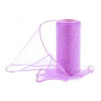 Organza obšitá 12cm/9m - levandulová - 240039