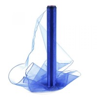 Organza obšitá 40cm/9m - královská modrá - 242083