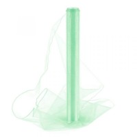 Organza 40cm/9m obšitá - mátová - 2027
