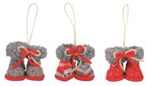 Pletená botička na zavěšení - 5 cm - 18002