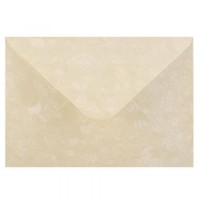 Obálka C6 metalická s ražbou - krémová - 190481