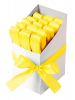 Stuha dekorační taftová 15 mm x 3 m - žlutá - 2815001