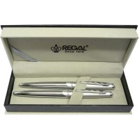 Psací souprava Regal THEMIS - stříbrná - 25025RB