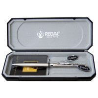 Kuličkové pero Regal REEF - stříbrná - 543007B