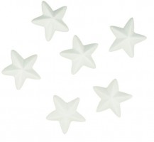 Hvězdy z polystyrenu - 7 cm - 6 ks - 6712