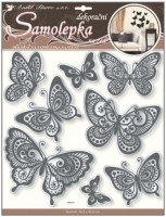 Samolepka na zeď - motýli - zrcadlo - 10073