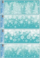 Okenní fólie s glitry - 60 x 21 cm - 10327