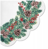 Vánoční ubrousky PAW R - Winter Branches - SDR017300