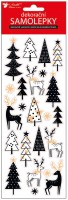 Samolepky s ražbou v lesku - jeleni - 10,5 x 30,5 cm - 10683