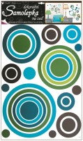 Pokojová dekorace - Kruhy modré - 1058
