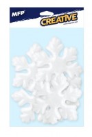 Polystyrenová vločka - 7,5cm - 6 ks - 8882332