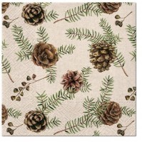 Vánoční ubrousky PAW We Care L - Vintage Christmas Forest - SDLE021900