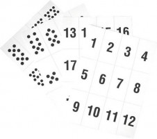 Papírové vystřihovací číslice - 1-117