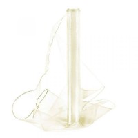 Organza obšitá 40cm/9m - krémová - 242003
