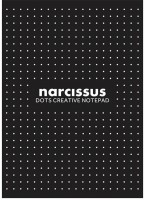 Blok A4 - Narcissus Dots - 80 listů - černý - 04293