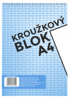 Kroužkový blok A4 - horní vazba - čistý - 13019