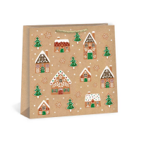 Vánoční dárková taška NATUR - 38 x 38 cm - 0885-0005