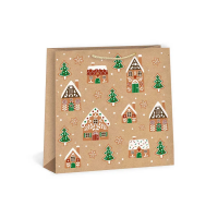 Vánoční dárková taška NATUR - 33 x 33 cm - 0855-0005