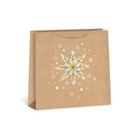 Vánoční dárková taška NATUR - 33 x 33 cm - 0855-0004