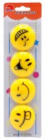 Dekorační magnety - Smile - 4 ks - PK19-9