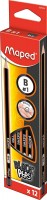 Tužka MAPED Black'Peps - tvrdost B - 12 ks - 9850024