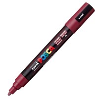Akrylový popisovač Posca PC-5M - 1,8–2,5 mm - bordó (60)