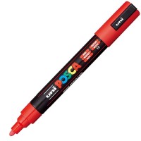 Akrylový popisovač Posca PC-5M - 1,8–2,5 mm - červená (15)