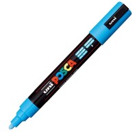 Akrylový popisovač Posca PC-5M - 1,8–2,5 mm - světle modrá (8)