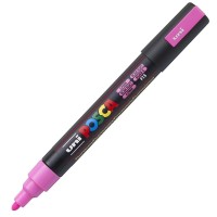Akrylový popisovač Posca PC-5M - 1,8–2,5 mm - fluo růžová (F13)