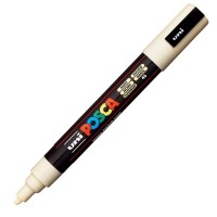 Akrylový popisovač Posca PC-5M - 1,8–2,5 mm - smetanová (46)